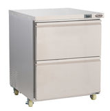 Koel-/Vrieskast | 185L | RVS | -18°C/-21°C & +1°C/+4°C | Geforceerd | 2 Laden (GN) | 705x785x850(h)mm