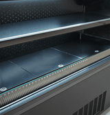 Wandkoeling zwart met nachtafdekking | 380L | 3 schappen | +2°C/+8°C | Geforceerd | 1300x660x1500(h)mm