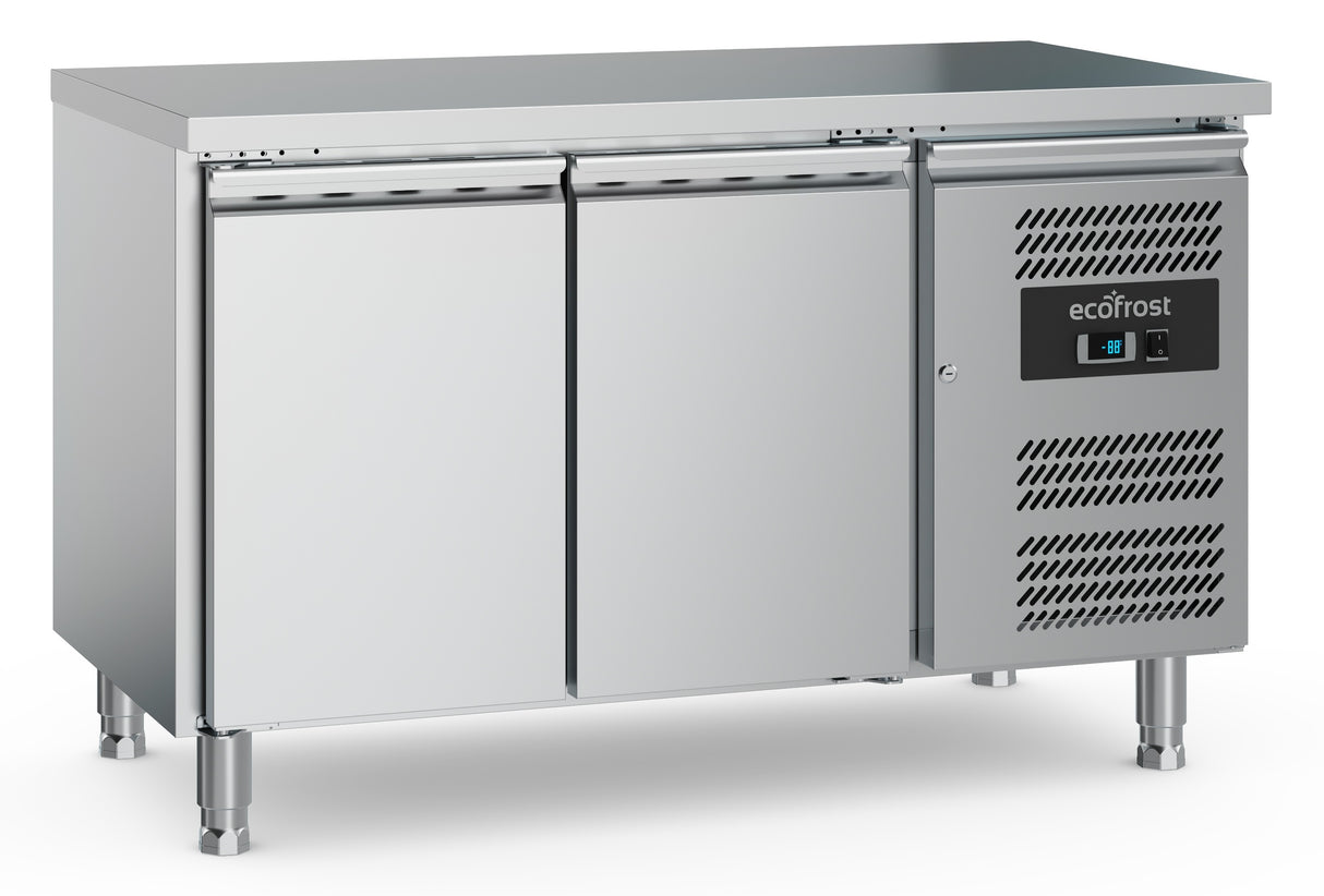 Horeca Koelwerkbank | 2 Deuren | +2°C/+8°C | Geforceerd | 1360x700x850(h)mm