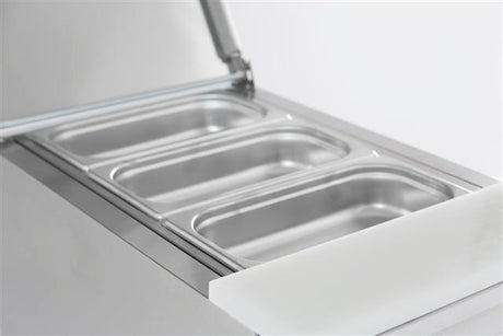 Gekoeld saladette | 1x 1/1 GN | +2°C/+8°C | Statisch met ventilator | 435x700x870(h)mm