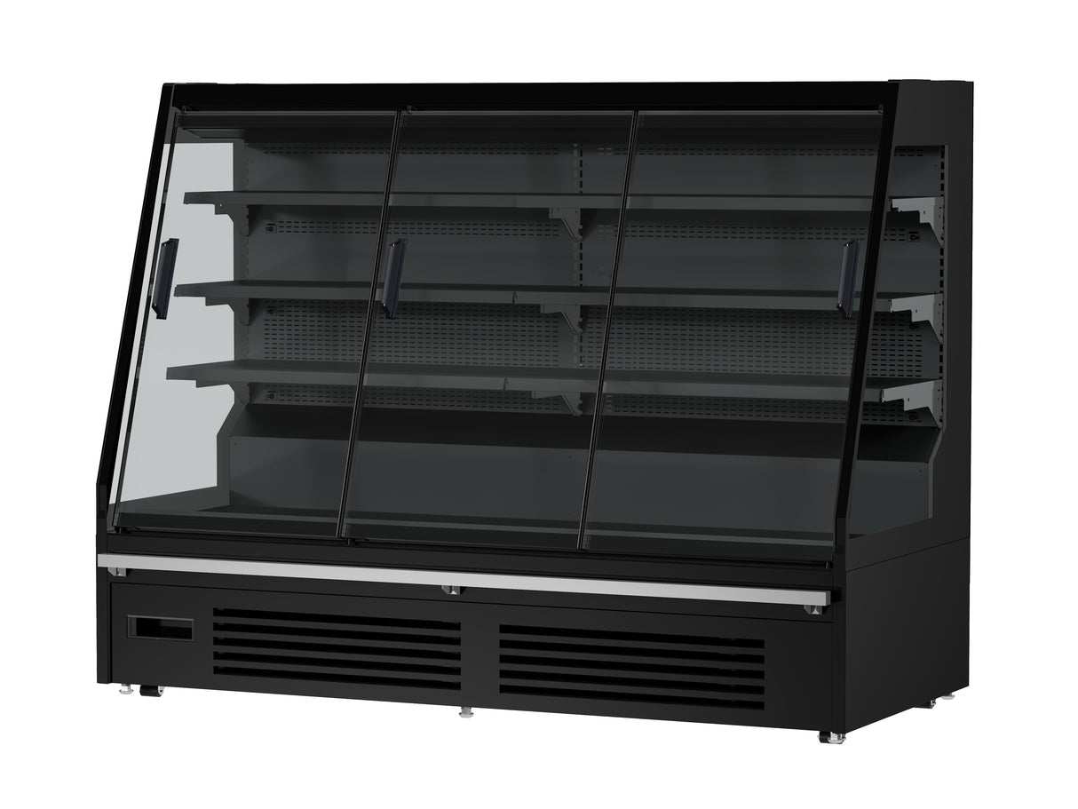 Wandkoeling Maikel | Zwart | -1°C/+5°C | Geforceerd | Schuifdeuren | Wielen | 1935x740x1500(h)mm
