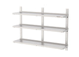 RVS Wandschap 3 schappen| Compleet set