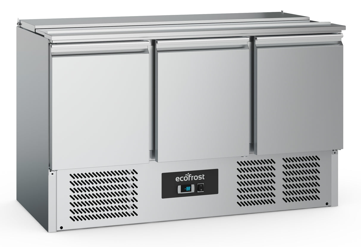 Gekoeld saladette | 4x 1/1 GN | +2°C/+8°C | Statisch met ventilator | 1365x700x876(h)mm