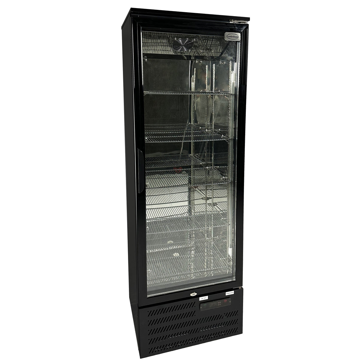 Barkoeler Hoog | Zwart | 293L | 1 Glasdeur | +2°C/+10°C | Geforceerd | 600x515x1820(h)mm