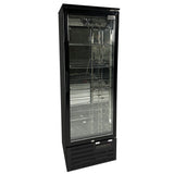 Barkoeler Hoog | Zwart | 293L | 1 Glasdeur | +2°C/+10°C | Geforceerd | 600x515x1820(h)mm