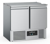 Gekoeld saladette | 2x 1/1 GN + 3x 1/6 GN | +2°C/+8°C | Statisch met ventilator | 900x700x870(h)mm
