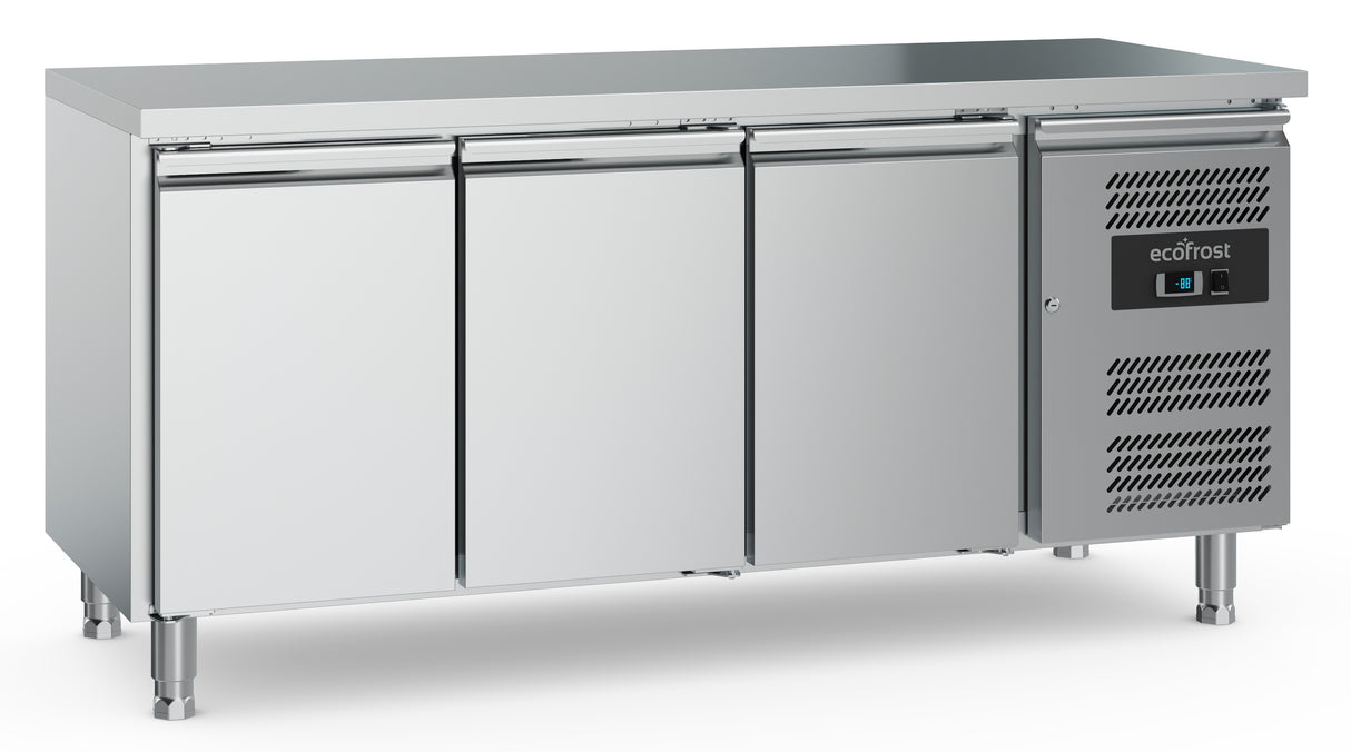 Horeca Koelwerkbank | 3 Deuren | +2°C/+8°C | Geforceerd | 1795x700x850(h)mm