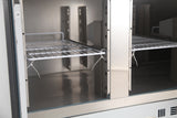 Pizzawerkbank | 444L | 3 Deuren | 8x 1/6 GN | +2°C/+8°C | Geventileerd | 1368x700x1180(h)mm