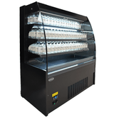 Wandkoeling zwart met nachtafdekking | 380L | 3 schappen | +2°C/+8°C | Geforceerd | 1300x660x1500(h)mm