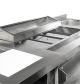 Gekoeld Bar-/Cocktailstation | RVS | 3 Gekoelde Laden (-1°C/+8°C) | 1790x700x875/990(h)mm