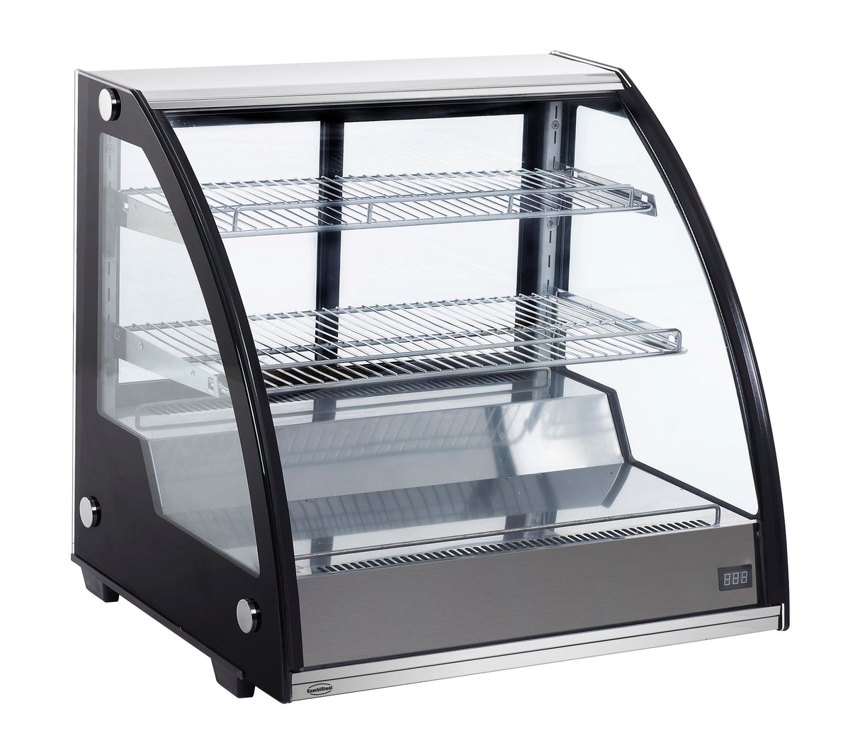 Koelvitrine | 130L | Zwart/RVS | 0°C/+12°C | 797x590x685(h)mm