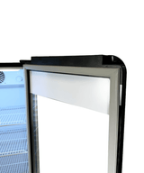 Glasdeur Koelkast | 280L | Zwart | +1°C/+10°C | Geforceerd | Wielen | 540x560x1725(h)mm