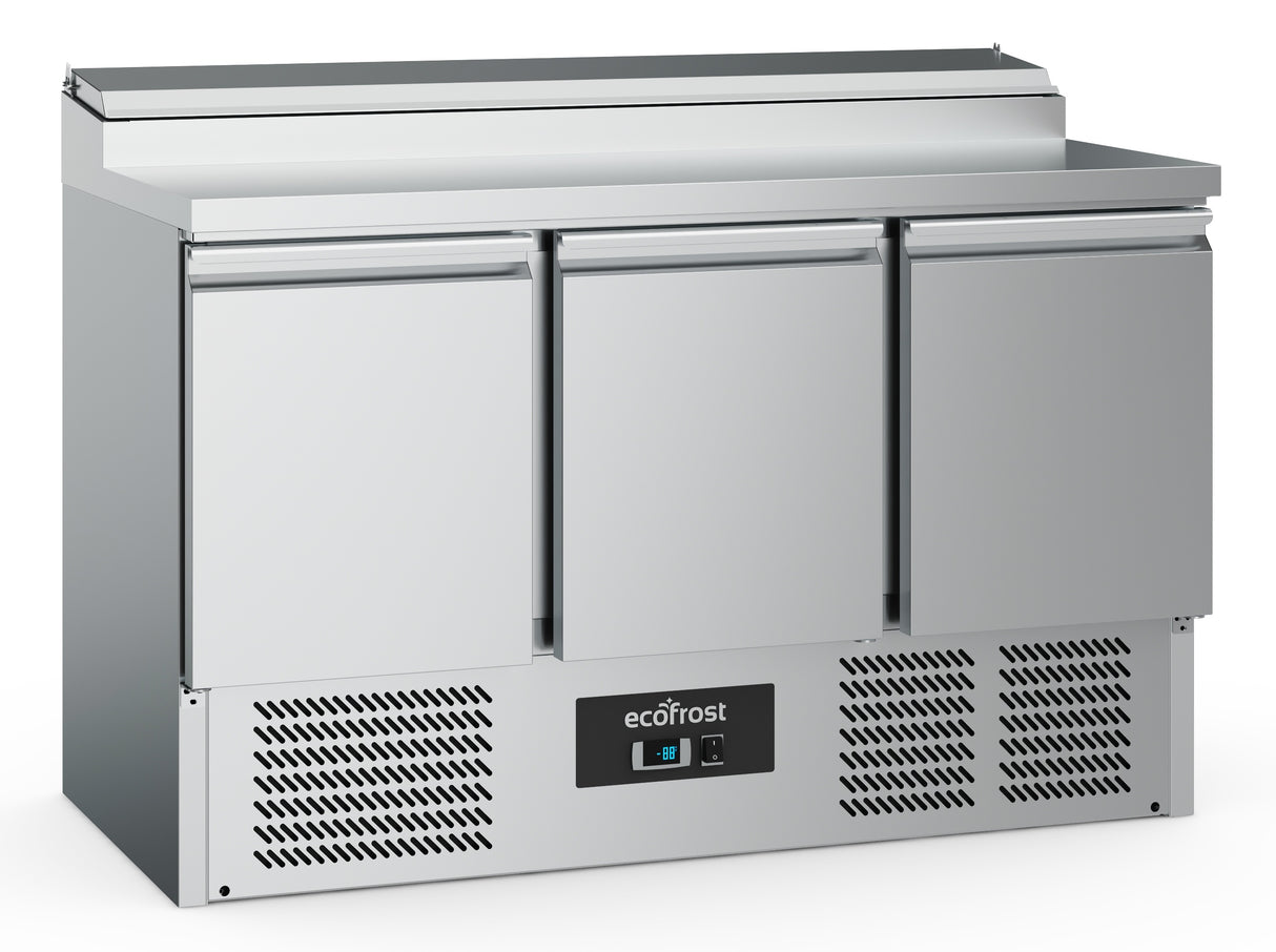 Gekoeld saladette | 8x 1/6 GN | +2°C/+8°C | Statisch met ventilator | 1365x700x970(h)mm