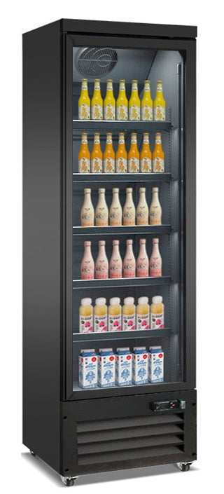 Glasdeur Koelkast | 500L | Zwart | 0°C/+10°C | Geforceerd | 620x705x2050(h)mm