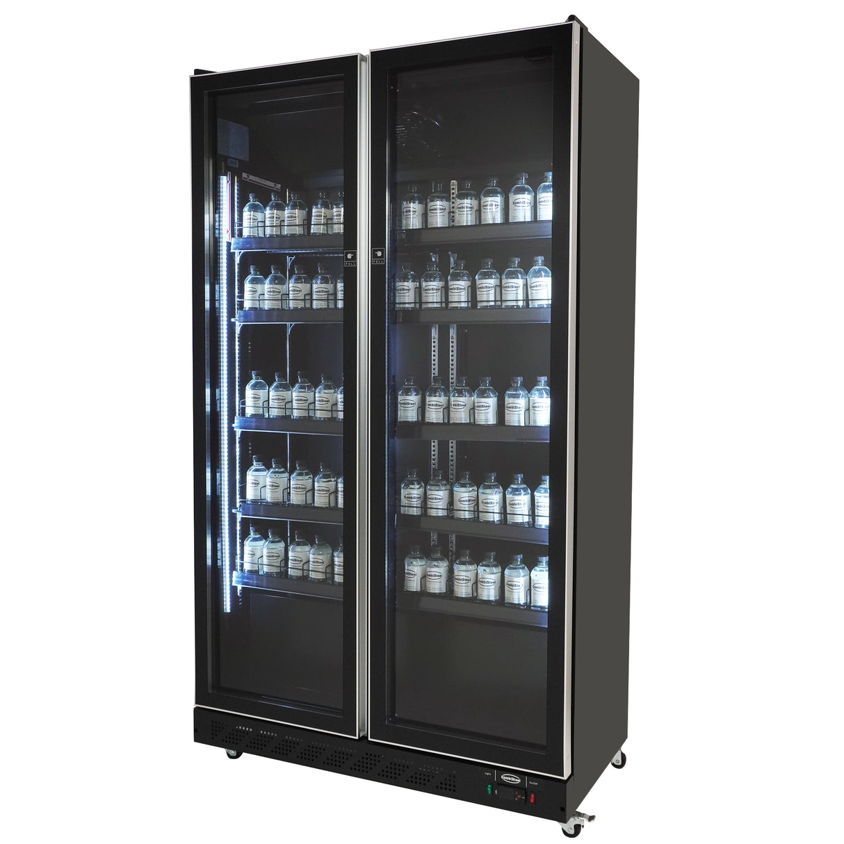 Glasdeuren Koelkast Zwart | 758L | 0°C/+10°C | Geforceerd | 1100x600x1980(h)mm