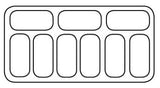 Schepijsvitrine | BALI | Energiezuinig | 358L | 9x 5L | -15°C/-22°C | Statisch | 1192x825x1257(h)mm