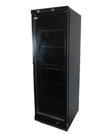 Drankenkoeling Zwart | 382L | Glasdeur | +4°C/+10°C | Statisch met Ventilator | 595x650x1850(h)mm