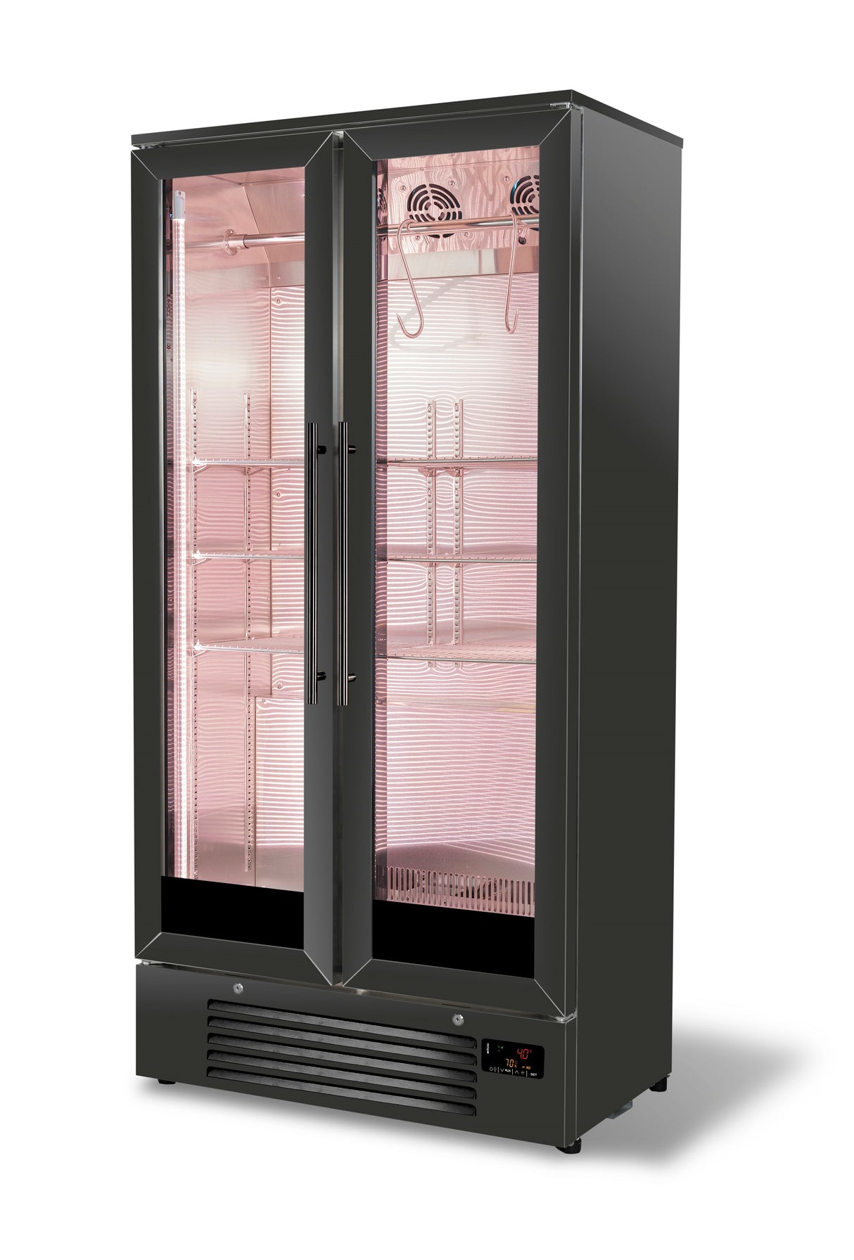 Dry Age Kast | 458L | Zwart | 0°C/+10°C | Geforceerd | Vochtigheid Instelbaar | 900x515x1820(h)mm
