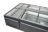 Supermarkt Vrieskist | Kop-Element | 630L | Grijs | -18°C/-22°C | Statisch | Schuifdeksels | 1850x850x795(h)mm