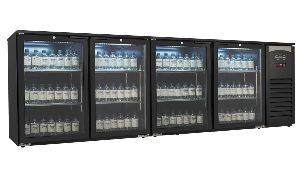 Barkoeler Glasdeuren | Zwart | 636L | +2°C/+10°C | Geforceerd | 2542x520x860(h)mm