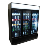 Glasdeur Koelkast Zwart | 1065L | 3 Glasdeuren | +1°C/+10°C | Geforceerd | 1600x610x1973(h)mm