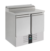 Gekoeld saladette | 5x 1/6 GN | +2°C/+8°C | Statisch met ventilator | 900x700x870(h)mm