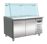 Gekoeld saladette | 4x 1/1 GN | +2°C/+8°C | Geforceerd | 1510x800x860/1365(h)mm