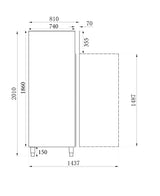 RVS Vrieskast | 600L | -10°C/-20°C | Statisch met ventilator | 680x810x2010(h)mm