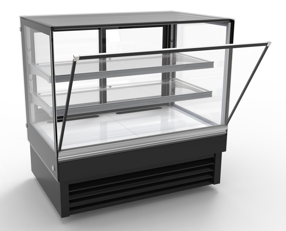 Koelvitrine | 257L | Zwart | +2°C/+8°C | 3 Niveaus | 1200x680x1200(h)mm