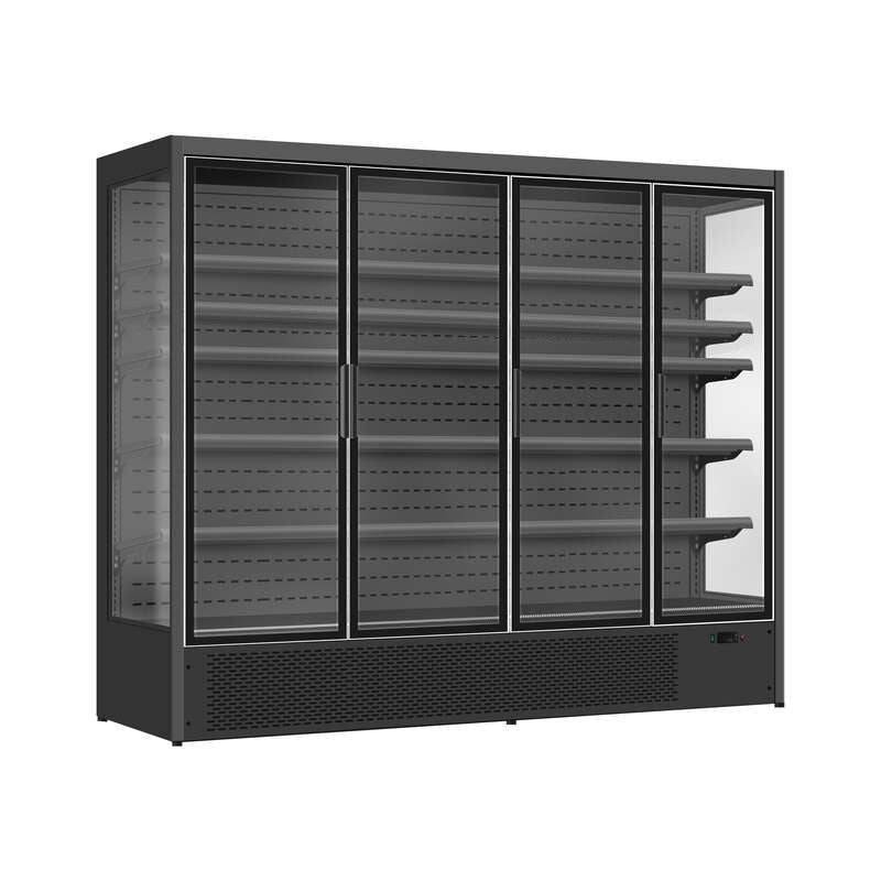 Wandkoeling Luke | Zwart | +2°C/+10°C | Geforceerd | Draaideuren | 2508x720x2030(h)mm