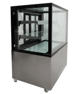 Koelvitrine | 270L | Zwart/RVS | +2°C/+8°C | 3 Schappen | 915x675x1210(h)mm