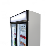 Glasdeur Koelkast Wit | 740L | 2 Glasdeuren | +1°C/+10°C | Geforceerd | 1120x610x1973(h)mm