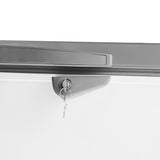 Vrieskist 562L | -18°C | wit/rvs | Deksel | 1655x740x850(h)mm