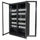 Glasdeuren Koelkast Zwart | 758L | 0°C/+10°C | Geforceerd | 1100x600x1980(h)mm