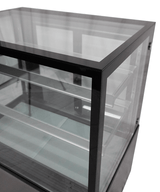 Koelvitrine | 270L | Zwart/RVS | +2°C/+8°C | 3 Schappen | 915x675x1210(h)mm