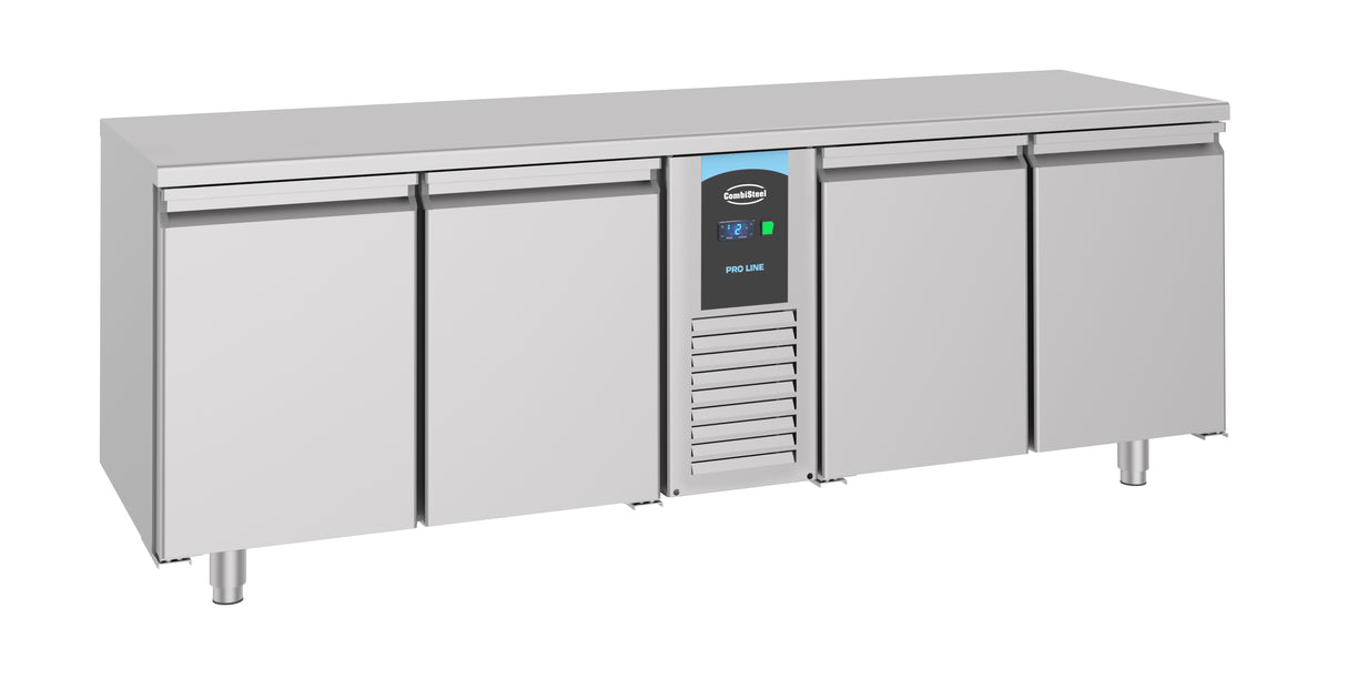 Koelwerkbank | Energiezuinig | 632L | 4 Deuren | -2°C/+8°C | Geforceerd | 2270x700x850(h)mm