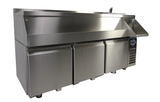 Gekoeld Bar-/Cocktailstation | PRO LINE | 280L | 3 Deuren | -2°C/+8°C | 1700x700x1000(h)mm