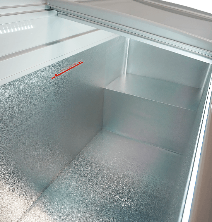 Koel - Vrieskist | LOTTE | 516L | Wit | -18°C/-25°C of 0°C/+10°C | Statisch | Schuifdeksels | 1634x653x840(h)mm