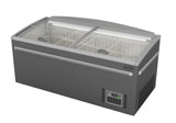 Supermarkt Vrieskist | Kop-Element | 630L | Grijs | -18°C/-22°C | Statisch | Schuifdeksels | 1850x850x795(h)mm