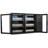 Barkoeler Glasdeuren | Zwart | 305L | +2°C/+10°C | Geforceerd | 1434x520x860(h)mm