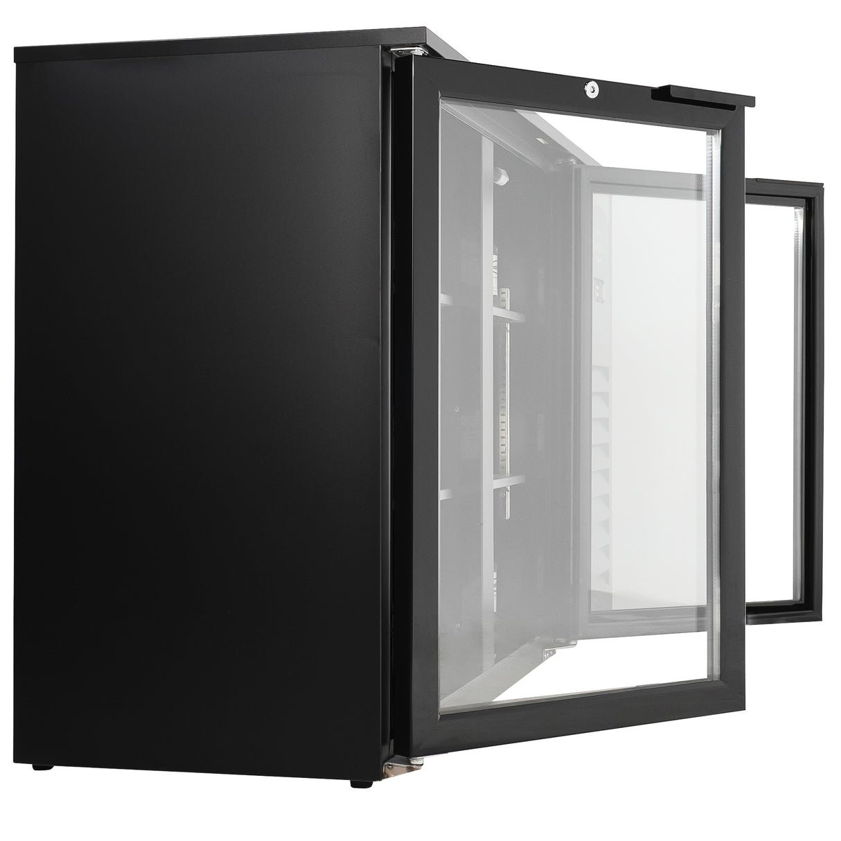 Barkoeler Glasdeuren | Zwart | 305L | +2°C/+10°C | Geforceerd | 1434x520x860(h)mm