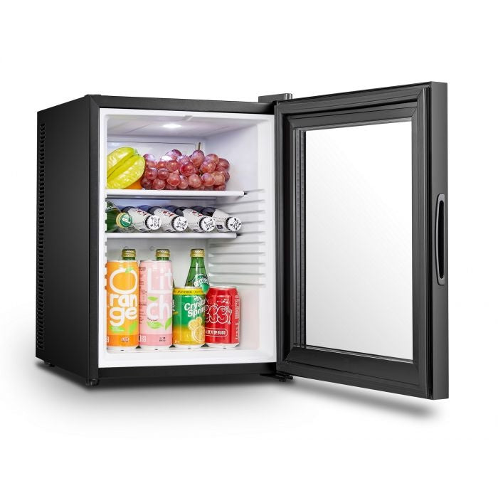 Combisteel Minibar | Zwart | 40L | 1 Glasdeur | +12°C/+18°C | 405x443x545(h)mm | 7013.2560