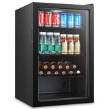 Combisteel Drankenkoeling | Zwart | 150L | 1 Glasdeur | +3°C/+10°C | Statisch | 540x539x847(h)mm | 7013.2570