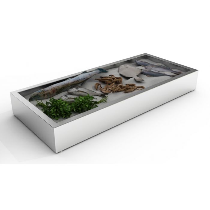 Crushed Ice Bak 4/1 GN | Opbouw | Combisteel 7013.2715 | 1362x590x170(h)mm