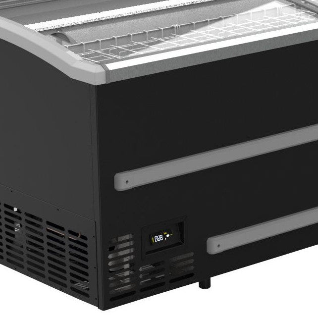 Combisteel supermarkt vrieskist 870L | tot -18°C /-23°C| zwart | schuifdeksels | 1879x952x894(h)mm | 7072.0005