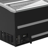 Combisteel supermarkt vrieskist 870L | tot -18°C /-23°C| zwart | schuifdeksels | 1879x952x894(h)mm | 7072.0005