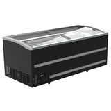 Combisteel supermarkt vrieskist 870L | tot -18°C /-23°C| zwart | schuifdeksels | 1879x952x894(h)mm | 7072.0005