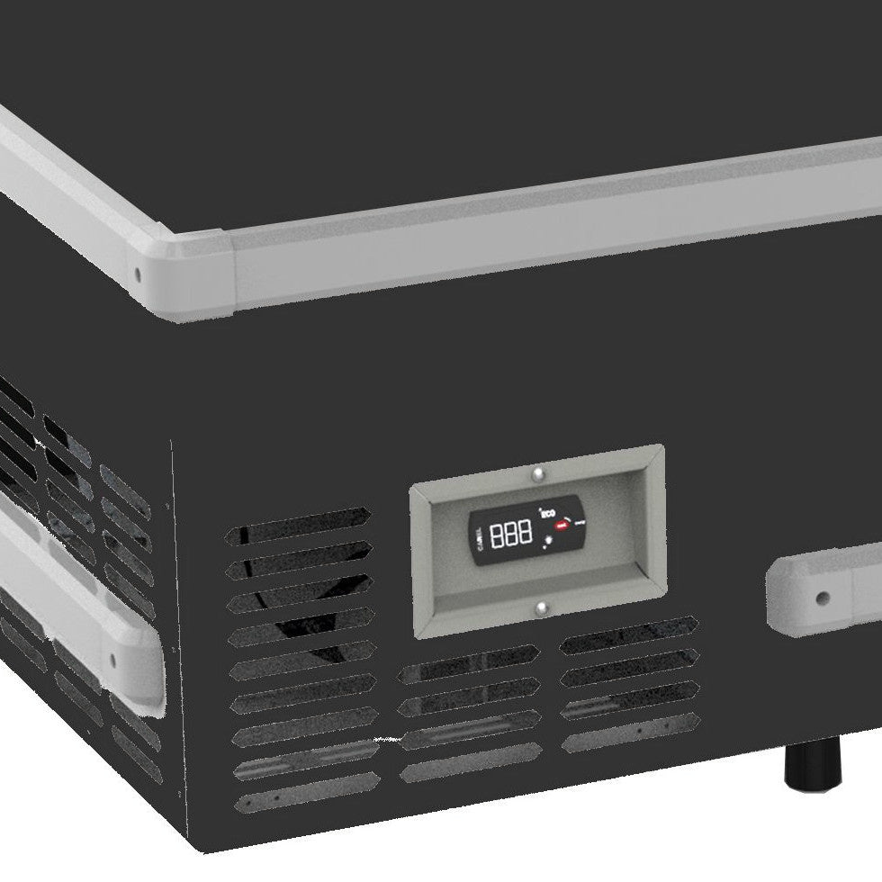 Combisteel supermarkt vrieskist 864L | tot -18°C /-23°C| zwart | schuifdeksels | 2008x952x894(h)mm | 7072.0010