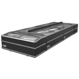 Combisteel supermarkt vrieskist 864L | tot -18°C /-23°C| zwart | schuifdeksels | 2008x952x894(h)mm | 7072.0010