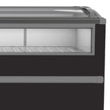 Combisteel supermarkt vrieskist 1005L | tot -18°C /-23°C| zwart | schuifdeksels | 2124x952x894(h)mm | 7072.0030